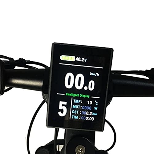 Ordenadores de ciclismo : NIKJEBDF Instrumento LCD para bicicleta de montaña, pantalla a color LCD8S TFT a color para kit de conversión NCB para bicicleta eléctrica