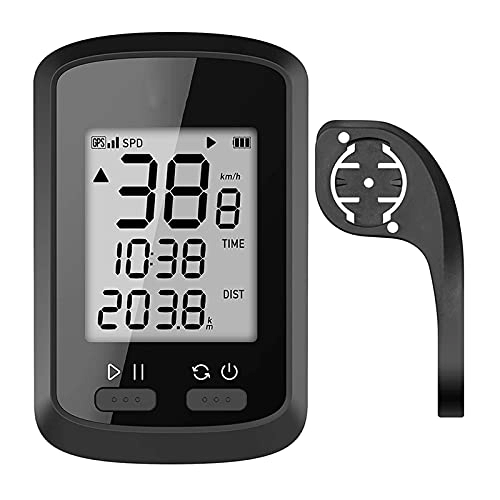 Ordenadores de ciclismo : Odómetro para computadora de ciclismo con GPS, velocímetro de bicicleta inalámbrico a prueba de agua con pantalla LCD con retroiluminación, rastreador de velocidad, accesorios de ciclismo para cicli