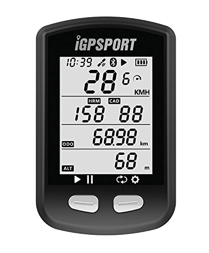 Ordenadores de ciclismo : Ordenador de bicicleta GPS iGPSPORT iGS10 inalámbrico ANT+ compatible con sensor de velocidad de cadencia (no incluye sensor)