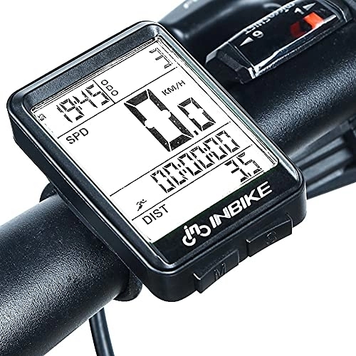 Ordenadores de ciclismo : Ordenador de bicicleta, multifunción, LCD, velocímetro, impermeable, para ciclismo, inalámbrico, para bicicleta de carretera, MTB