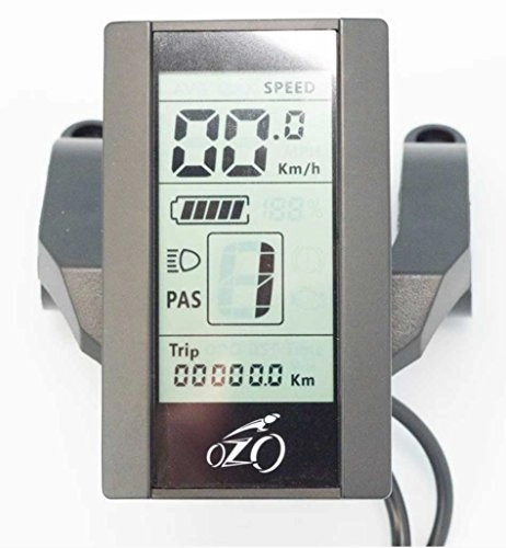 Ordenadores de ciclismo : OZO Display cran au Guidon LCD 965 pour Moteur pdalier Bafang BBS01 BBS02 BBSHD
