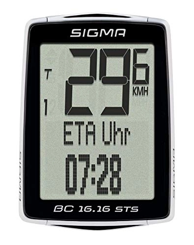 Ordenadores de ciclismo : Sigma 01617 Ciclocomputador, Negro, Talla nica