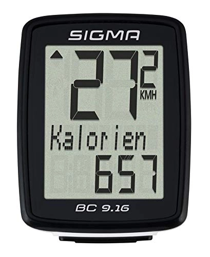 Ordenadores de ciclismo : Sigma 09160 Cuenta Kilmetros, Deportes y Aire Libre, Negro, Talla nica