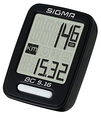Ordenadores de ciclismo : Sigma 5160, Ciclocomputador Unisex Adulto, Negro, Única