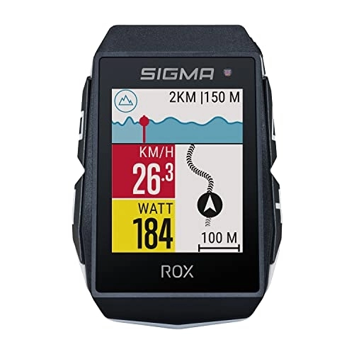Ordenadores de ciclismo : SIGMA Sport ROX 11.1 EVO Blanco Sensor Set | Ciclocomputador inalámbrico GPS y navegación, con sensores de Velocidad, frecuencia Cardiaca y cadencia de pedaleo | Navegación GPS en Exteriores