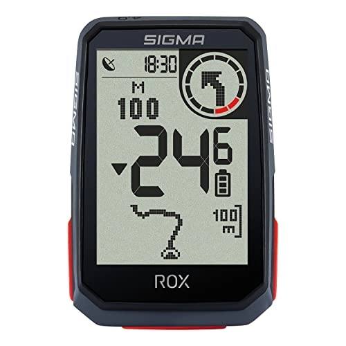 Ordenadores de ciclismo : SIGMA SPORT ROX 4.0 Negro Sensor Set | Ciclocomputador inalámbrico GPS y navegación, con sensores de velocidad, frecuencia cardiaca y cadencia de pedaleo | Navegación GPS en exteriores con altimetría