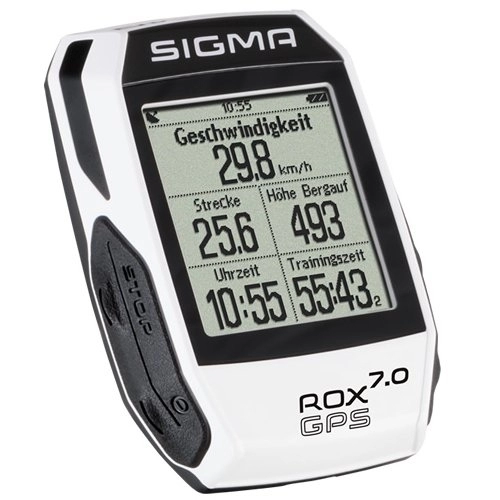 Ordenadores de ciclismo : Sigma Sport Rox Gps 7.0 Ciclocomputador bici, Unisex Adulto, Blanco, Talla Única