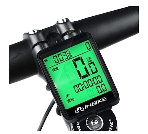 Ordenadores de ciclismo : Tabla de códigos de Bicicleta Velocímetro de Bicicleta de montaña inalámbrico Odómetro de Bicicleta