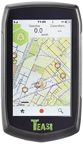 Ordenadores de ciclismo : Teasi One 3 Extend GPS, Unisex Adulto, Negro, M