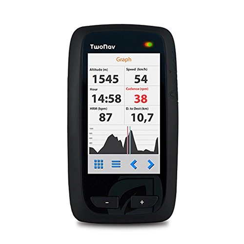 Ordenadores de ciclismo : TwoNav - Anima+ GPS para Ciclismo Extremo con Pantalla de 3" Trackattack™ y Gran Autonomía, Conectividad Ant+™ y Bluetooth® Smart