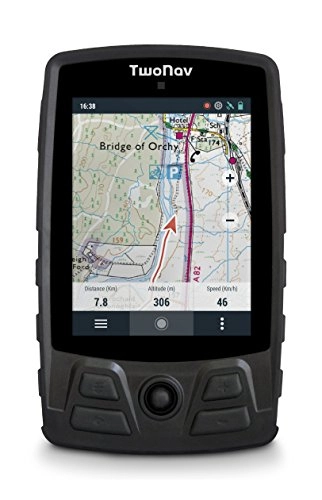 Ordenadores de ciclismo : TwoNav - Aventura GPS de Mano para Montaña con Pantalla de 3, 7" Robusto, Color Negro