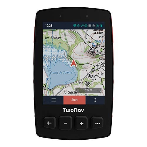 Ordenadores de ciclismo : TwoNav - GPS Trail 2 Bike - Bicicleta Cicloturismo MTB / 4 Botones Frontales / Pantalla 3.7" / Autonomía 20 h / Memoria 32 GB / Tarjeta SIM / Mapa topográfico Incluido