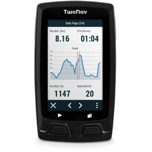 Ordenadores de ciclismo : TwoNav - Horizon Bike GPS para Ciclismo Extremo con Pantalla de 3" con Gran Autonoma Resistencia y Compacto, Color Gris
