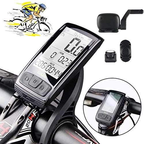 Ordenadores de ciclismo : UNWMH Bicicleta Velocmetro, 11 funcin Impermeable del USB Gran Ciclo Pantalla LCD de Carga Sensor de cadencia exacta conexin Bluetooth, Utilizado para Montar a Caballo de Medicin de Velocidad