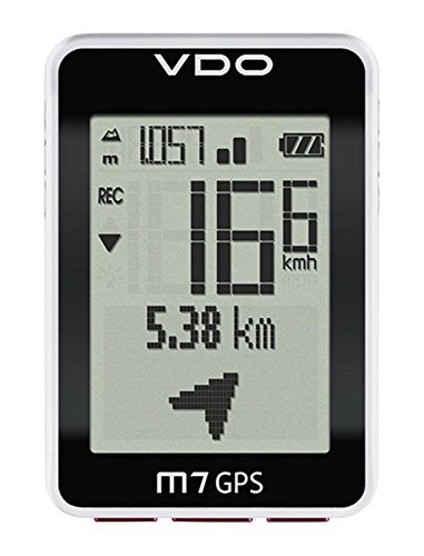Ordenadores de ciclismo : VDO ciclocomputador M, Unisex Adulto, M7, Nero / Bianco / Rosso, Talla Unica