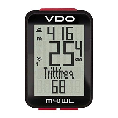 Ordenadores de ciclismo : VDO Cyclecomputing M4.1 WL Wireless Bicycle Computer Negro - Ordenador para Bicicletas (1 año(s), 35 mm, 16 mm, 45 mm, 25 g)