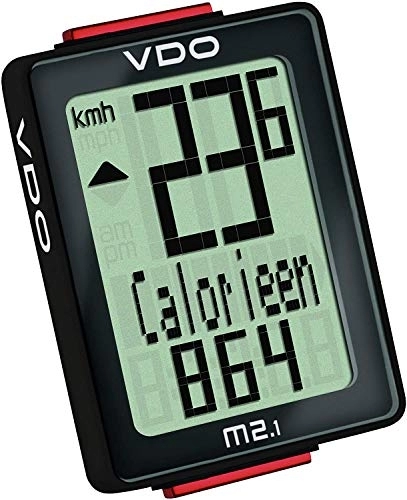 Ordenadores de ciclismo : VDO M2.1WL Radio controlada Ciclocomputador velocímetro de bicicleta