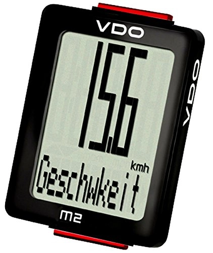 Ordenadores de ciclismo : VDO M2 WL 300231 Blackline-Edition modelo 2016 bicicleta del velocmetro / A1 ordenador de bicicleta inalmbrico (Blackline)
