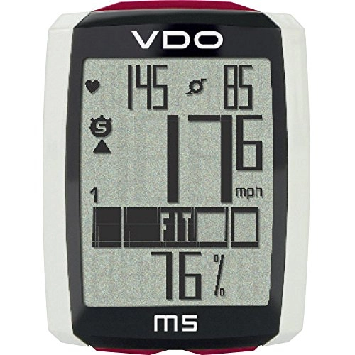 Ordenadores de ciclismo : VDO M5 Ciclocomputadora, Negro