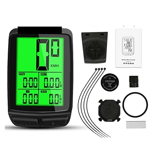 Ordenadores de ciclismo : Velocímetro de Bicicleta, Bicicleta de montaña inalámbrica de computadora de Bicicleta GPS Velocímetro de Bicicleta de cronómetro de odómetro Monitor de frecuencia cardíaca con Sensor de Caden (Color