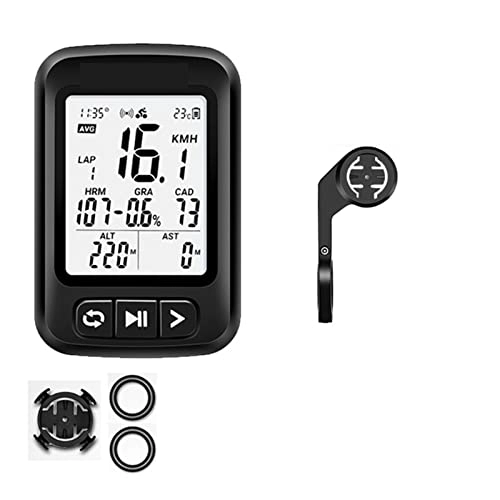 Ordenadores de ciclismo : Velocímetro de bicicleta, GPS Computadora de bicicletas Impermeable Bicicleta Speedómetro Bluetooth Inalámbrico CycleComputador ODOMPOMINTER CICINO SENSOR DE CADENCIA Monitor de frecuencia cardíaca co