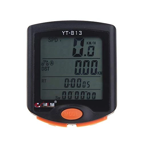 Ordenadores de ciclismo : Velocímetro De BicicletaVelocímetro De Bicicleta con Retroiluminación LCD Ordenador De Odómetro De Bicicleta A Prueba De Lluviapara Senderismo Y Escalada