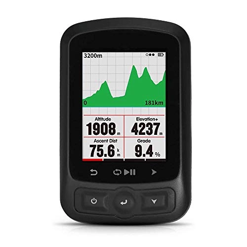 Ordenadores de ciclismo : WCJ GPS Ciclismo Bici de la computadora inalmbrica odmetro del velocmetro del Ciclo perseguidor Impermeable Bici del Camino de MTB de la Bicicleta Bluetooth