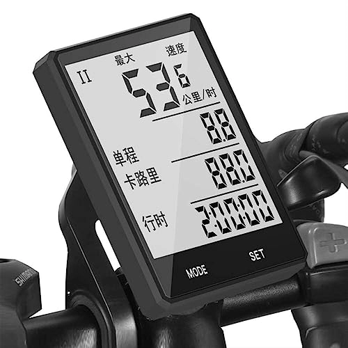 Ordenadores de ciclismo : WDX- Tabla de códigos de bicicleta impermeable odómetro tabla de código de conducción inalámbrica mesa de código accesorios de bicicleta medición de velocidad