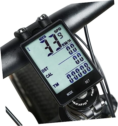 Ordenadores de ciclismo : WDX- Velocímetro con cable para bicicleta, luminoso, computadora, bicicleta, bicicleta, con cable, pantalla grande, retroiluminación negra, velocímetro de medición de velocidad