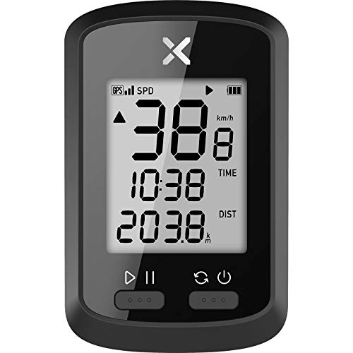Ordenadores de ciclismo : XOSS G - Ordenador GPS para bicicleta, velocímetro inalámbrico y odómetro, batería recargable para bicicleta con pantalla LCD de retroiluminación automática, IPX7, resistente al agua