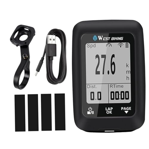 Ordenadores de ciclismo : YARNOW cronómetro de Bicicleta velocímetro de Bicicleta Bicicletas computadora Ordenador de Bicicleta Luminoso cronógrafo cuentakilómetros Soporte GPS