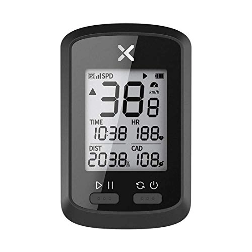 Ordenadores de ciclismo : ZAAQ GPS Smart Bike Computer, Cronómetro De Bicicleta Bluetooth Pantalla LCD De Plástico IPX7 A Prueba De Agua Pantalla LCD Digital De 1.8 Pulgadas