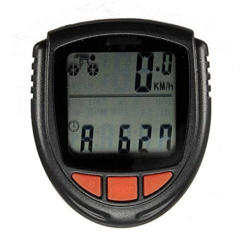Ordenadores de ciclismo : ZDAMN Odómetro de Bicicleta Bicicleta con Cable Impermeable LCD Computer Speedometer odómetro Cuentakilómetros (Color : Black, Size : One Size)