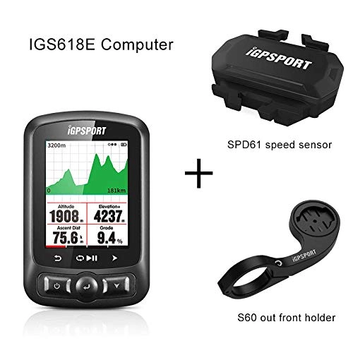 Ordenadores de ciclismo : ZHANGJI Tacmetro de Bicicleta-Ant + GPS Computadora Bicicleta Bicicleta Bluetooth Cronmetro inalmbrico Impermeable Ciclismo Bicicleta Sensor Computadora