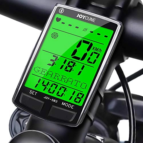 Ordenadores de ciclismo : ZHANGJI Tacmetro de Bicicleta-Inalmbrico Bluetooth Bicicleta Computadora Impermeable Medidor de Bicicleta Ciclismo Odmetro Cronmetro Velocmetro Reloj