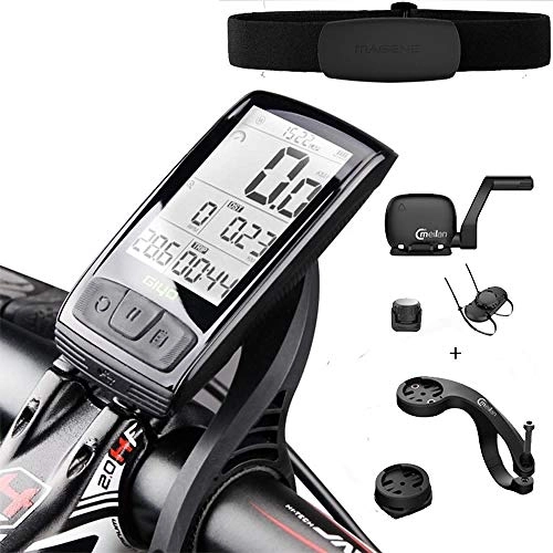 Ordenadores de ciclismo : ZHANGJI Tacmetro de Bicicleta-M4 Bicicleta Computadora Velocmetro La Bicicleta con Sensor de Velocidad y cadencia inalmbrica Puede conectar Bluetooth