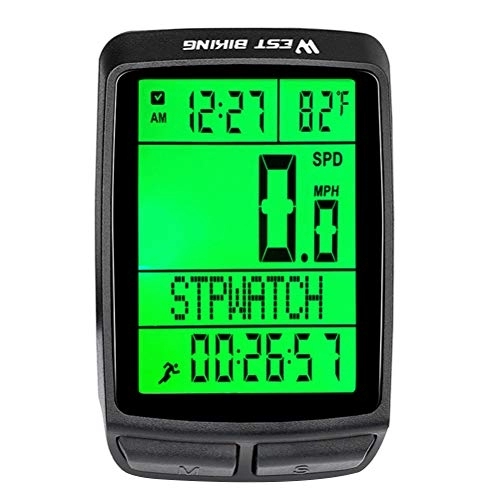 Ordinateurs de vélo : ABOOFAN 1 ensemble multifonctionnel compteur kilométrique compteur de vélo chronomètre intelligent