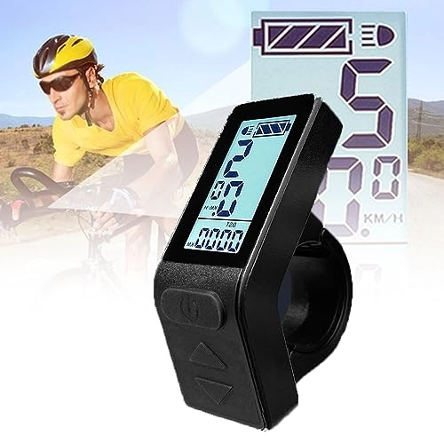 Ordinateurs de vélo : Affichage LCD De Vélo électrique 24v 36v 48v, Compteur De Vitesse De Vélo électrique avec état De La Batterie USB, Rétroéclairage Plein écran + étanche Ip65