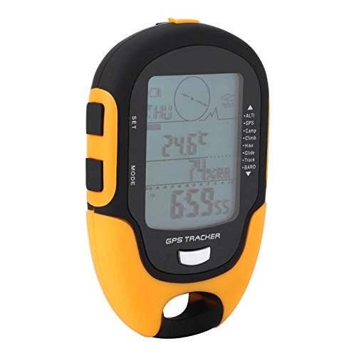 Ordinateurs de vélo : Altimètre barométrique numérique Multifonctionnel Compas Prévisions météo Récepteur de Navigation GPS Ordinateur de Poche USB Thermomètre Rechargeable Hygromètre Baromètre