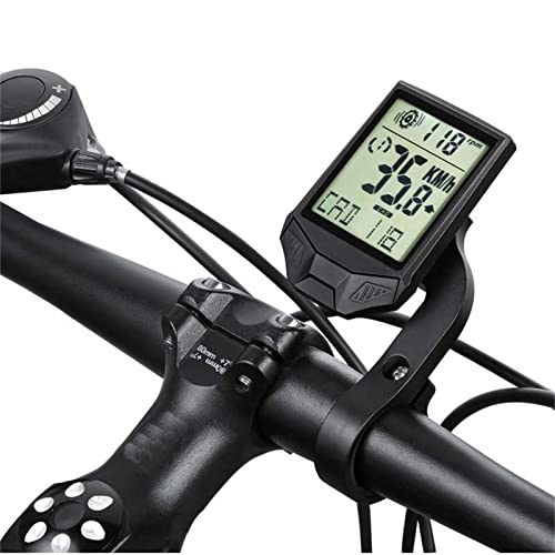 Ordinateurs de vélo : AUTOSwpozo Ordinateur de vélo sans Fil étanche - Mini GPS Bike Bike Odomètre et SpeedBeter Computer avec Affichage de rétroéclairage LCD pour Les Hommes Adolescents à vélo en extérieur Cycling, Noir