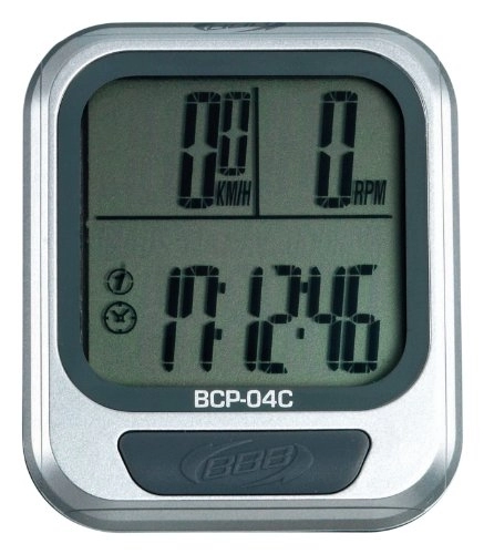 Ordinateurs de vélo : BBB-Compteur de vélo 15 Fonctions avec Cadence-Argent