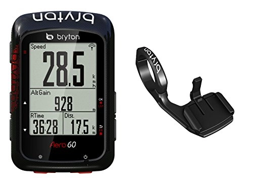 Ordinateurs de vélo : Bryton Aero 60E Ordinateur GPS Unisexe - Adulte, Noir, M