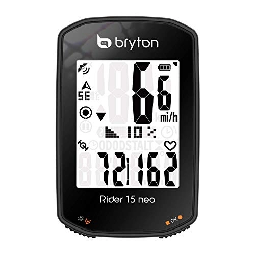 Ordinateurs de vélo : Bryton CICLOCOMPUTADOR GPS Rider 15 Neo E Noir