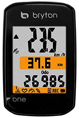 Ordinateurs de vélo : Bryton Compteur vélo GPS One, Adulte Mixte, 616110100010, Noir, ND