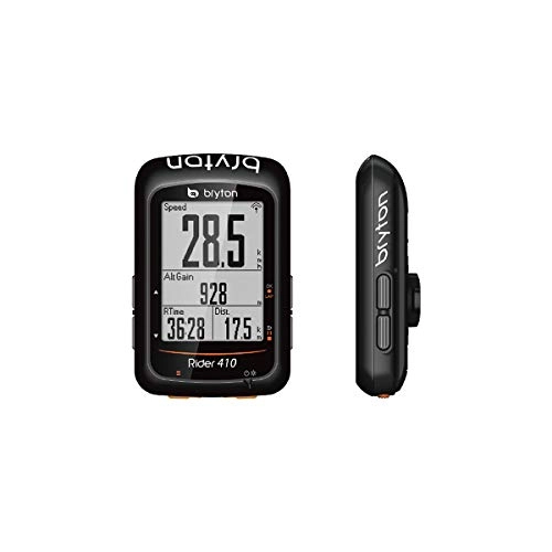 Ordinateurs de vélo : Bryton Computer Rider 410T GPS Ant+ / Bluetooth w / HR-Monitor / Cadence-Sensor BK Auto Negro