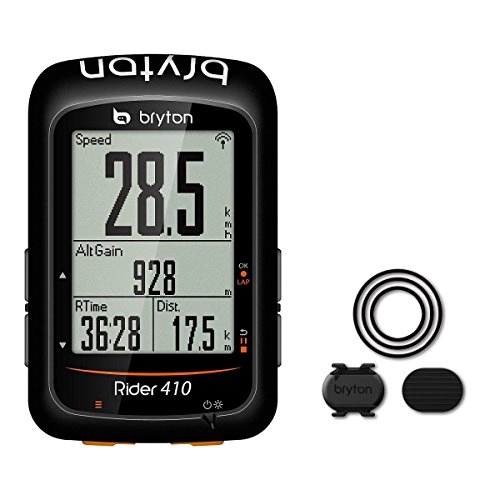 Ordinateurs de vélo : Bryton Rider 410C Ordinateur GPS Mixte Adulte, Noir, M
