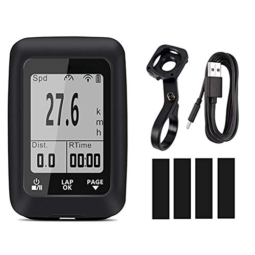 Ordinateurs de vélo : Buyfunny01 Compteur de vitesse de vélo 2, 0 pouces Fréquence cardiaque sans fil Rétroéclairé B Regeable Vélo de montagne GPS Ordinateur Cyclisme Uĩth 4.0 Multifonctionnel Odomètre Calories