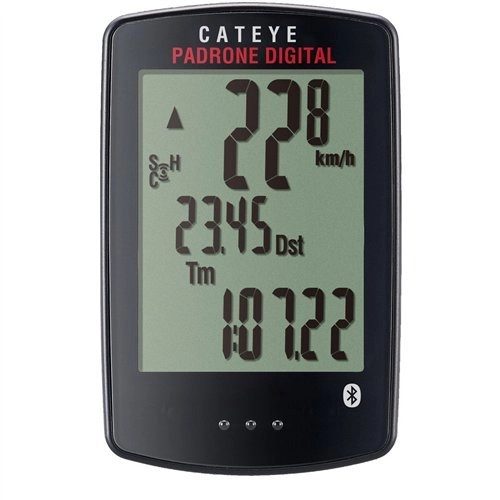 Ordinateurs de vélo : Cateye Padrone Capteur de Cadence numérique à Double Vitesse Noir
