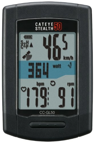 Ordinateurs de vélo : CatEye Stealth 50 CC-GL50 Compteur GPS Noir