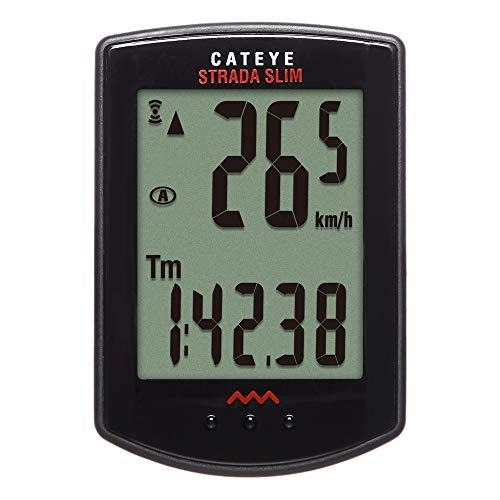 Ordinateurs de vélo : CatEye Strada Wireless CC-RD310W Compteur sans Fil Noir